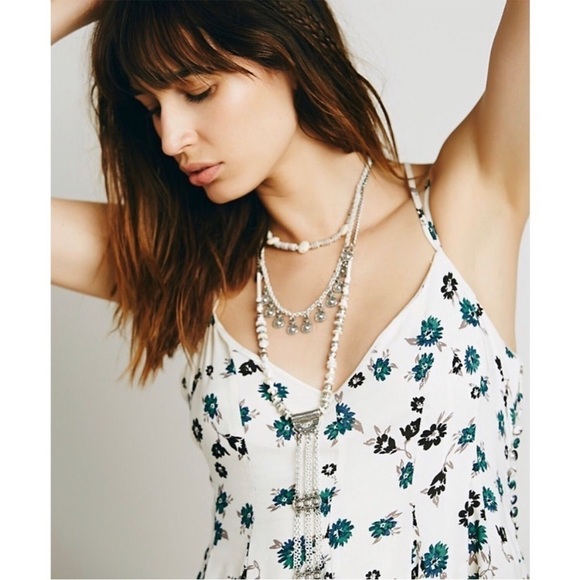 Free People White Floral Yuma Swing Dress - Picture 3 of 16